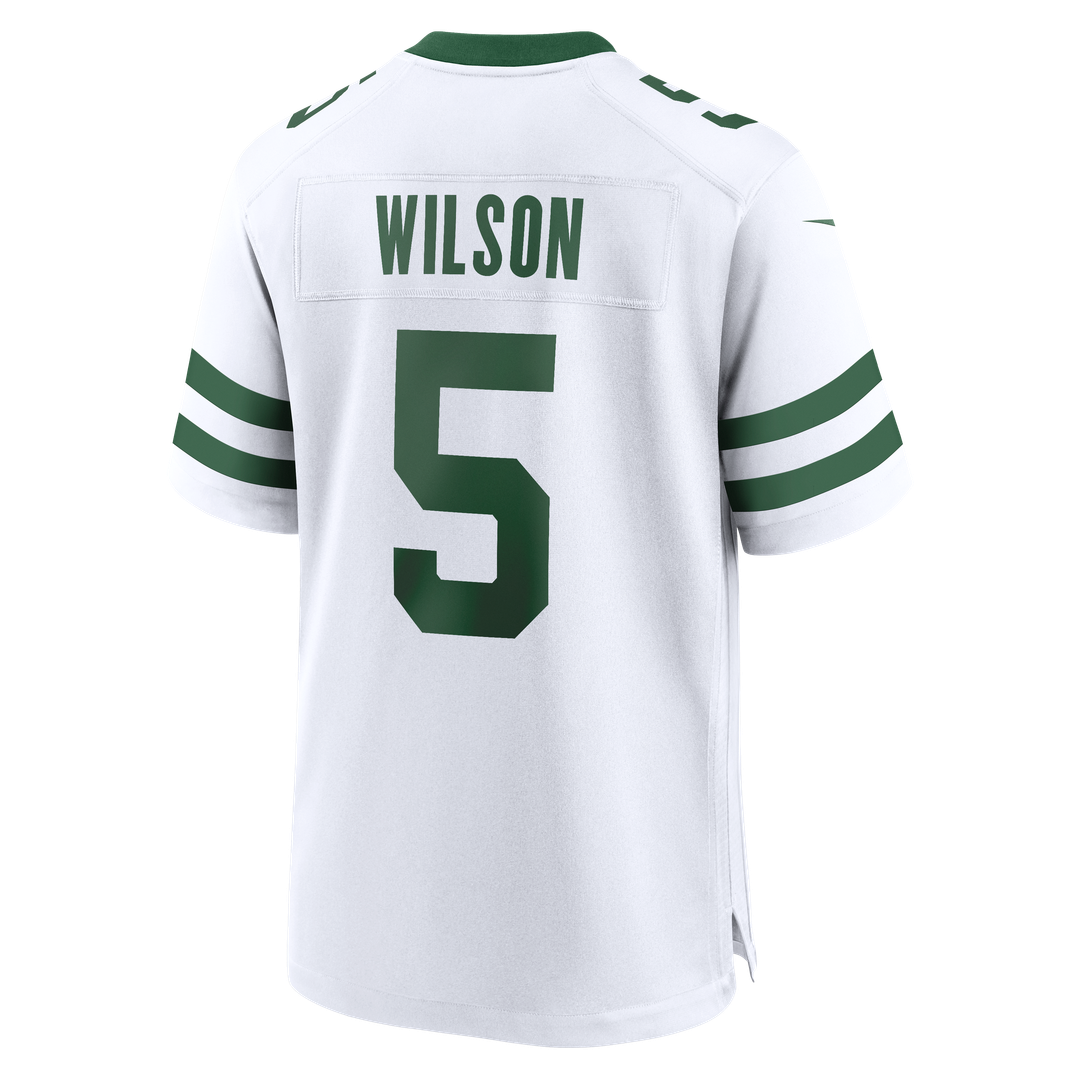 New York Jets Garrett Wilson Nike Legacy White Game Jersey