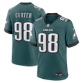 Philadelphia Eagles Jalen Carter Nike Midnight Green Team Game Jersey