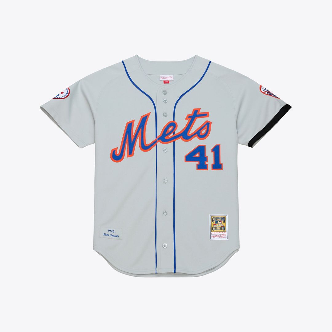 New York Mets Tom Seaver Mitchell & Ness Gray 1976 Authentic Jersey
