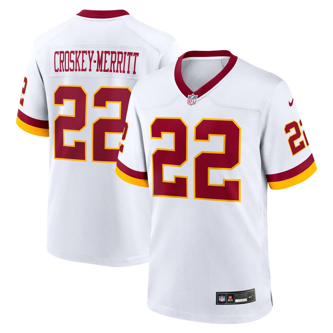 Washington Commanders Jacory Croskey-Merritt Nike Burgundy Game Jersey