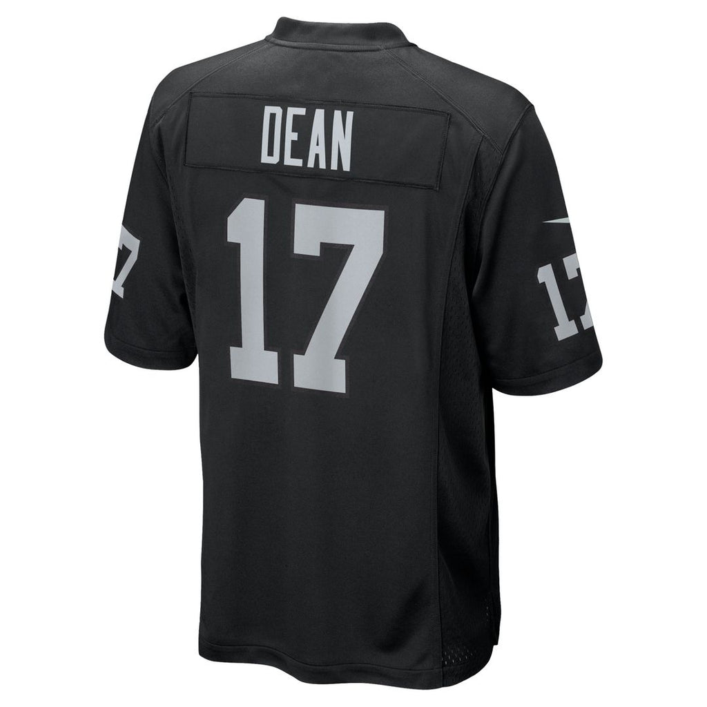 Las Vegas Raiders Nakobe Dean Nike Black Team Game Jersey