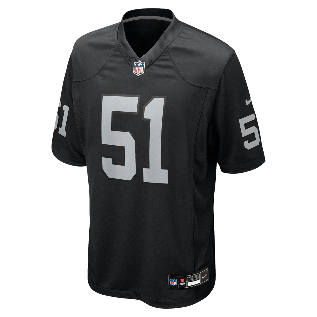 Las Vegas Raiders Malcolm Koonce Nike Black Game Jersey