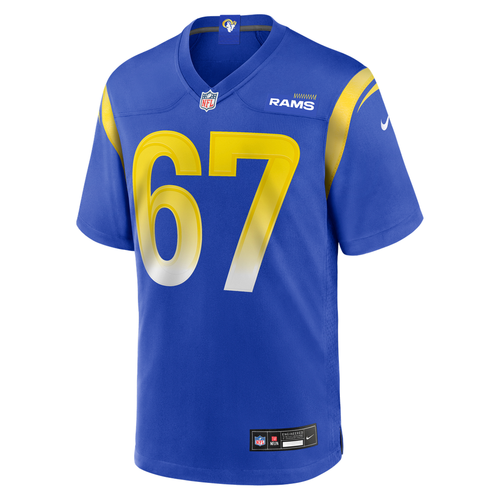 Los Angeles Rams Justin Dedich Nike Royal Game Jersey