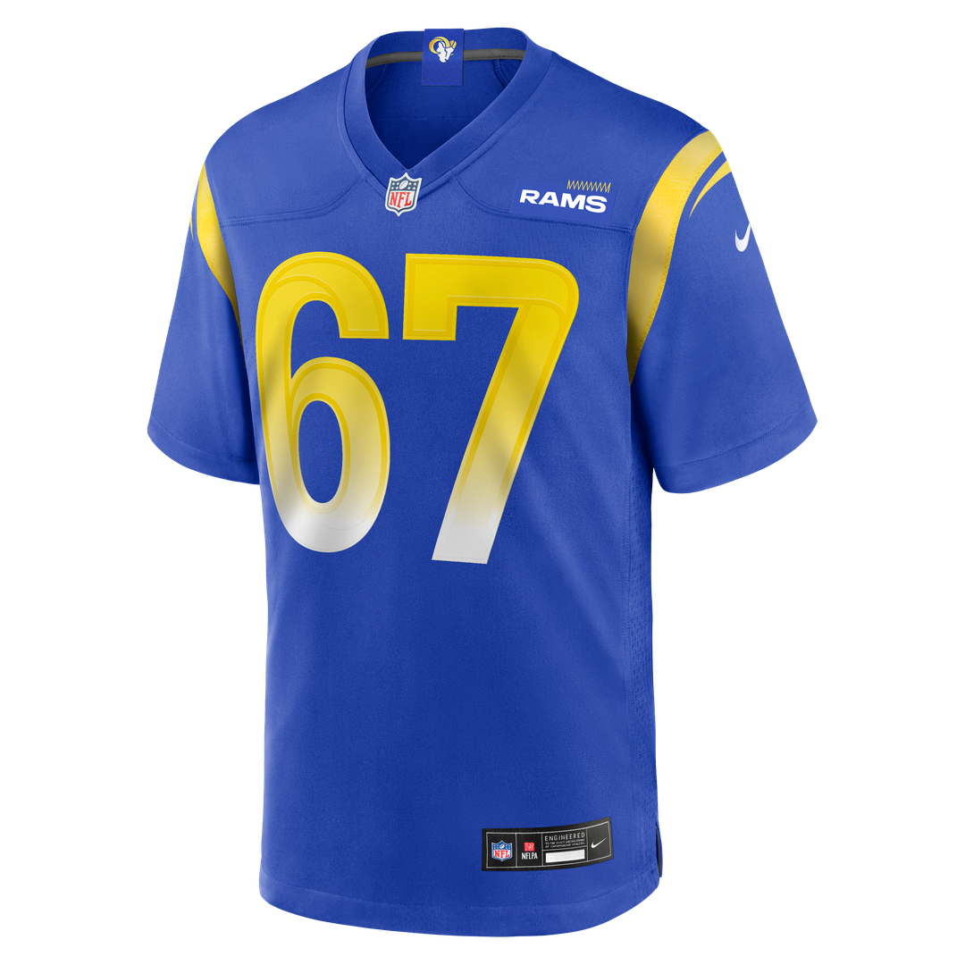 Los Angeles Rams Justin Dedich Nike Royal Game Jersey