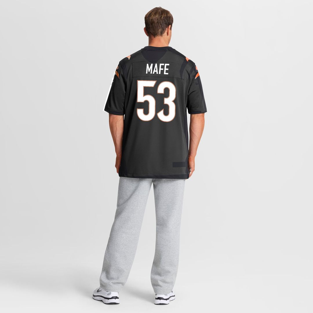 Cincinnati Bengals Boye Mafe Nike Black Team Game Jersey