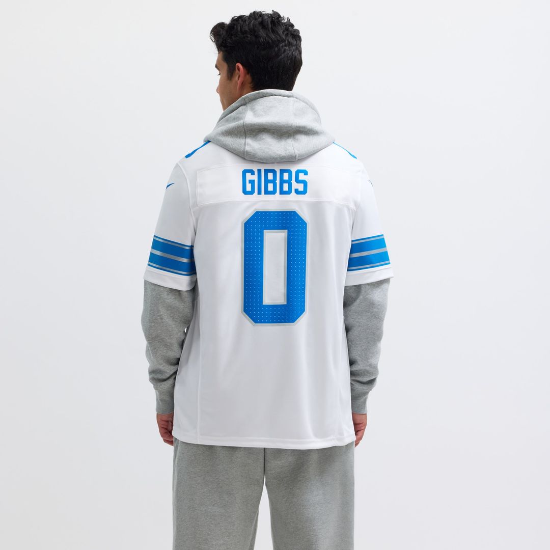 Detroit Lions Jahmyr Gibbs Nike Black 2nd Alternate Vapor F.U.S.E. Limited Jersey