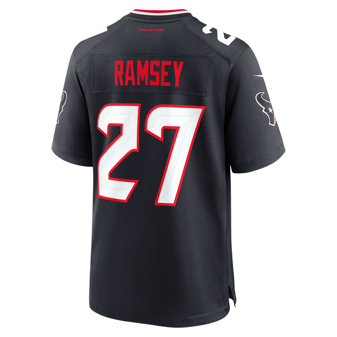 Houston Texans Kamari Ramsey Nike Navy Team Game Jersey