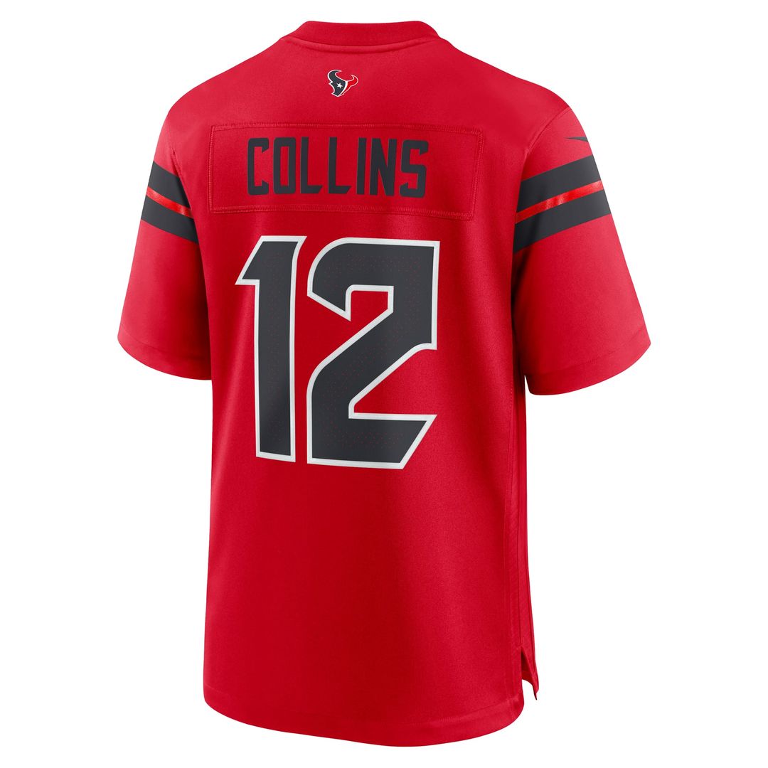Houston Texans Nico Collins Nike Navy Game Jersey