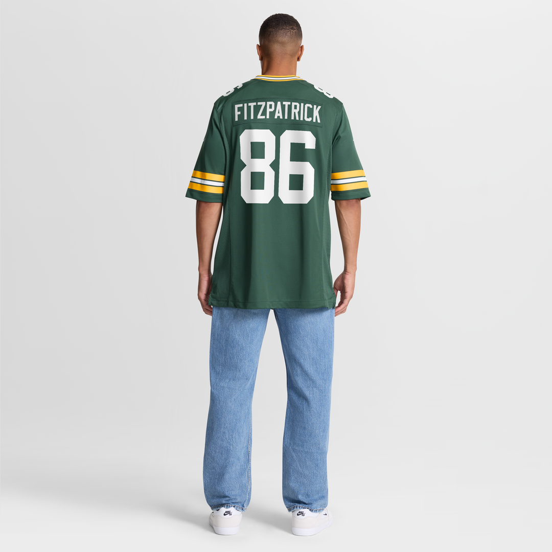 Green Bay Packers John FitzPatrick Nike Green Team Game Jersey