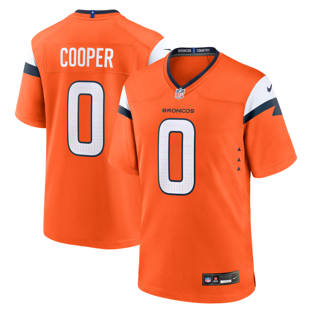 Denver Broncos Jonathon Cooper Nike Orange Team Game Jersey