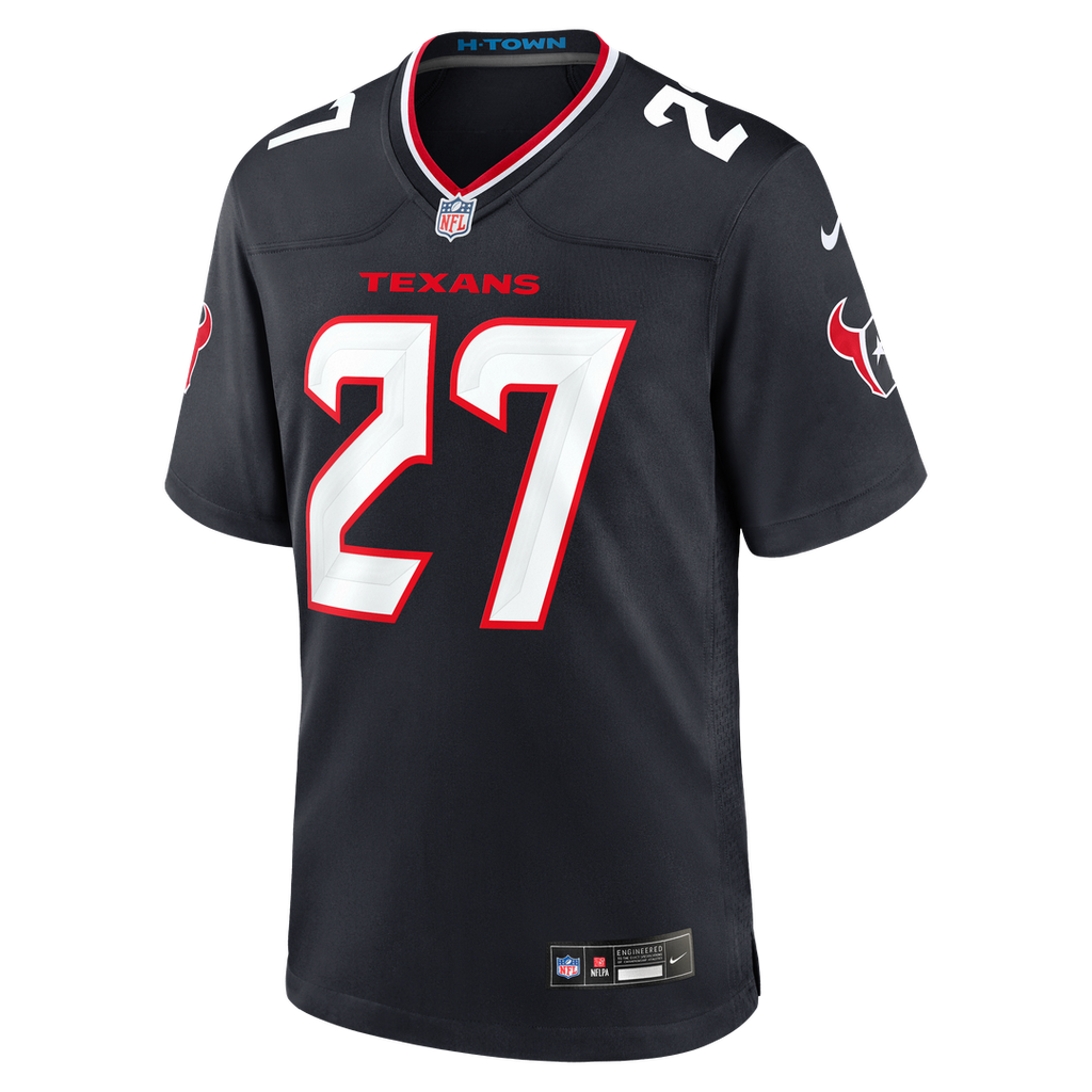 Houston Texans Kamari Ramsey Nike Navy Team Game Jersey