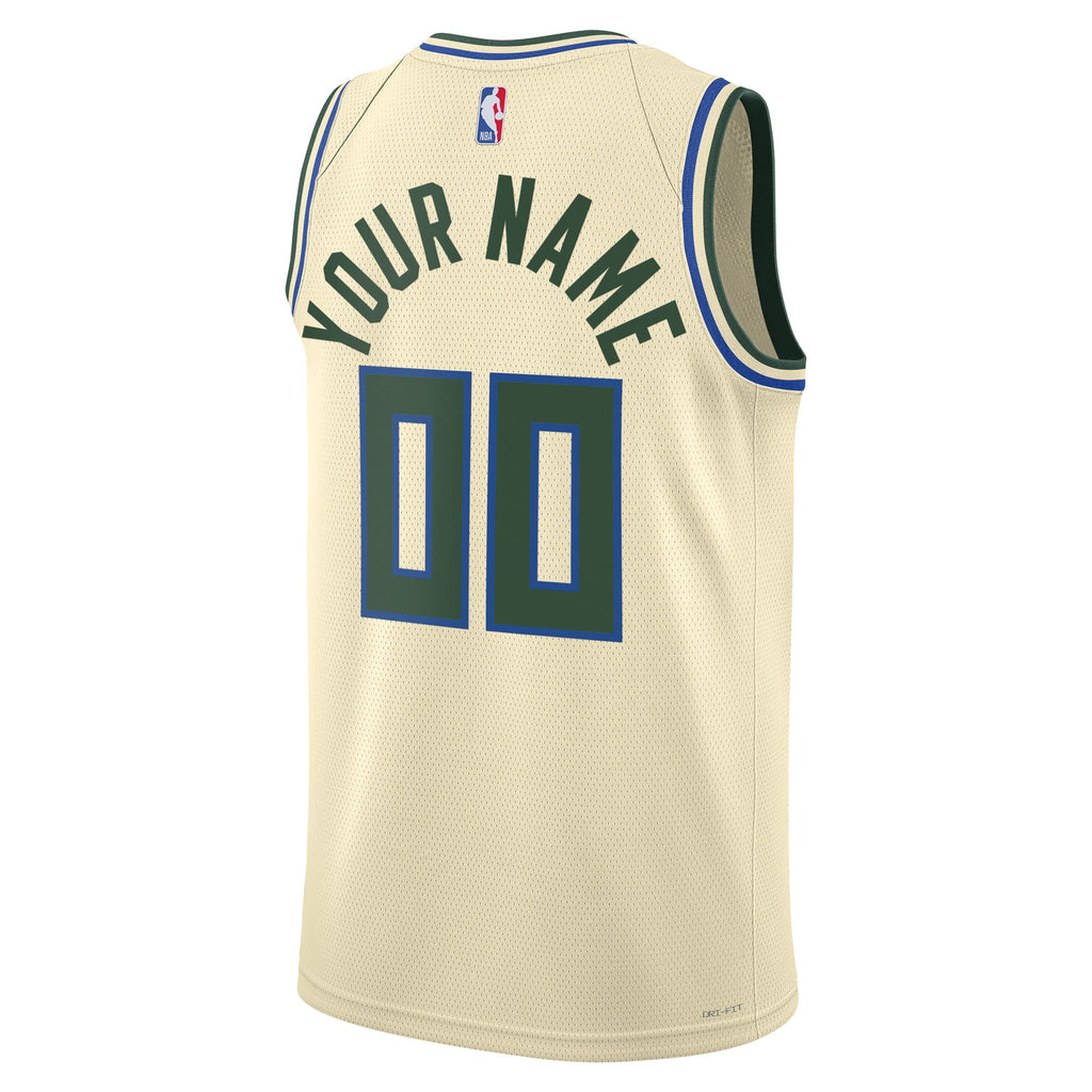 Nike Milwaukee Bucks 2025/26 City Edition Swingman Jersey - Custom - Unisex