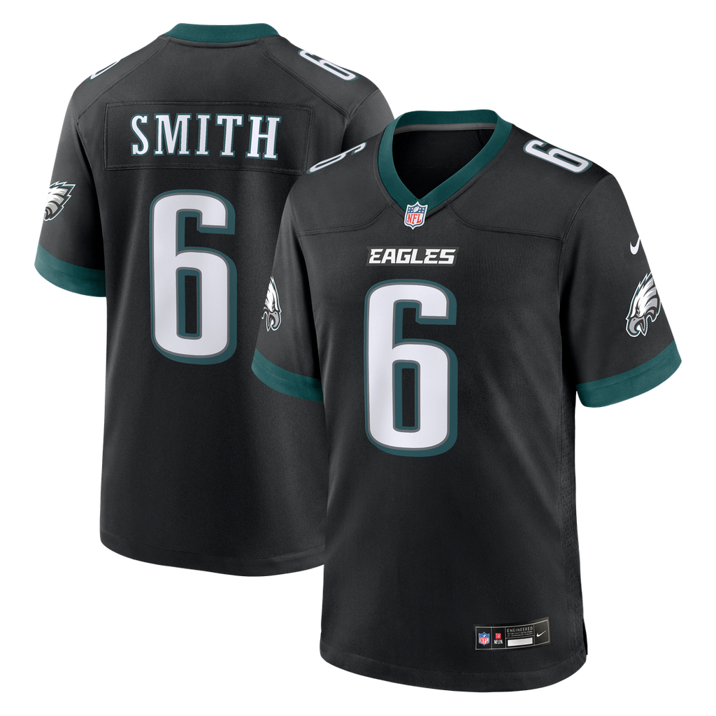 Philadelphia Eagles DeVonta Smith Nike Black Alternate Game Jersey