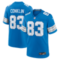 Detroit Lions Tyler Conklin Nike Blue Team Game Jersey
