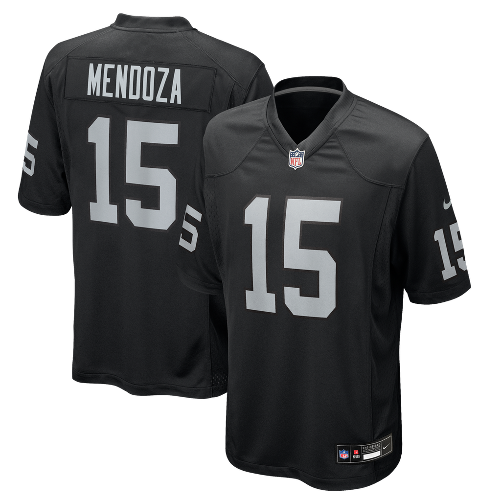 Las Vegas Raiders Fernando Mendoza Nike Black Team Game Jersey