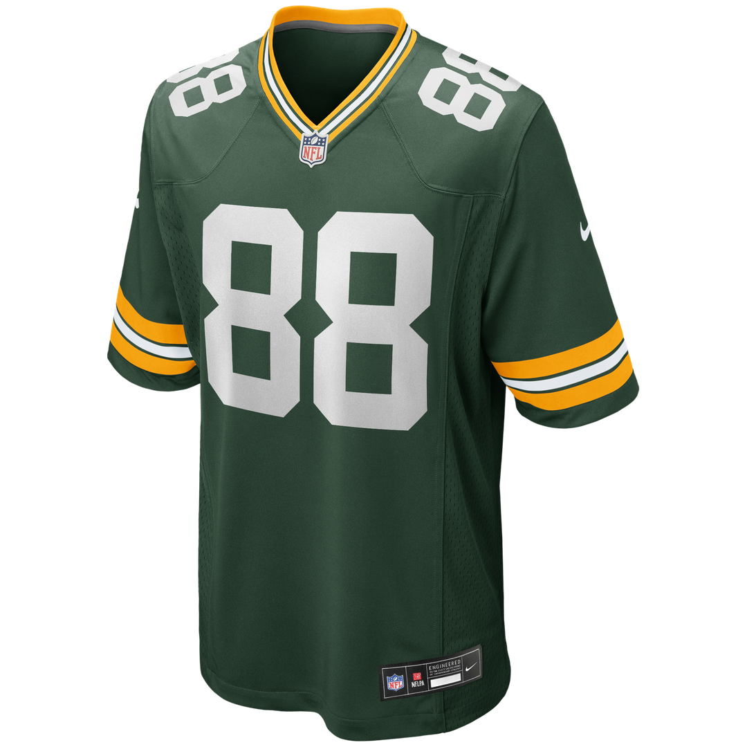 Green Bay Packers Jermichael Finley Nike Green Game Retired Player Jersey