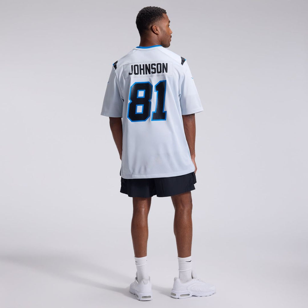 Detroit Lions Calvin Johnson Nike Silver 2026 Rivalries Collection Game Jersey