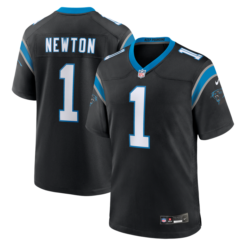 Carolina Panthers Cam Newton Nike Black Team Retired Game Jersey