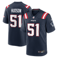 New England Patriots James Hudson Nike Navy Team Game Jersey
