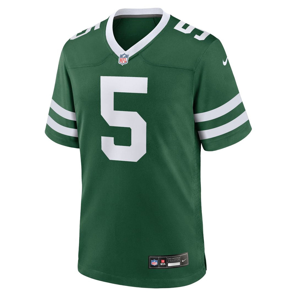 New York Jets Garrett Wilson Nike Legacy Black Alternate Game Jersey