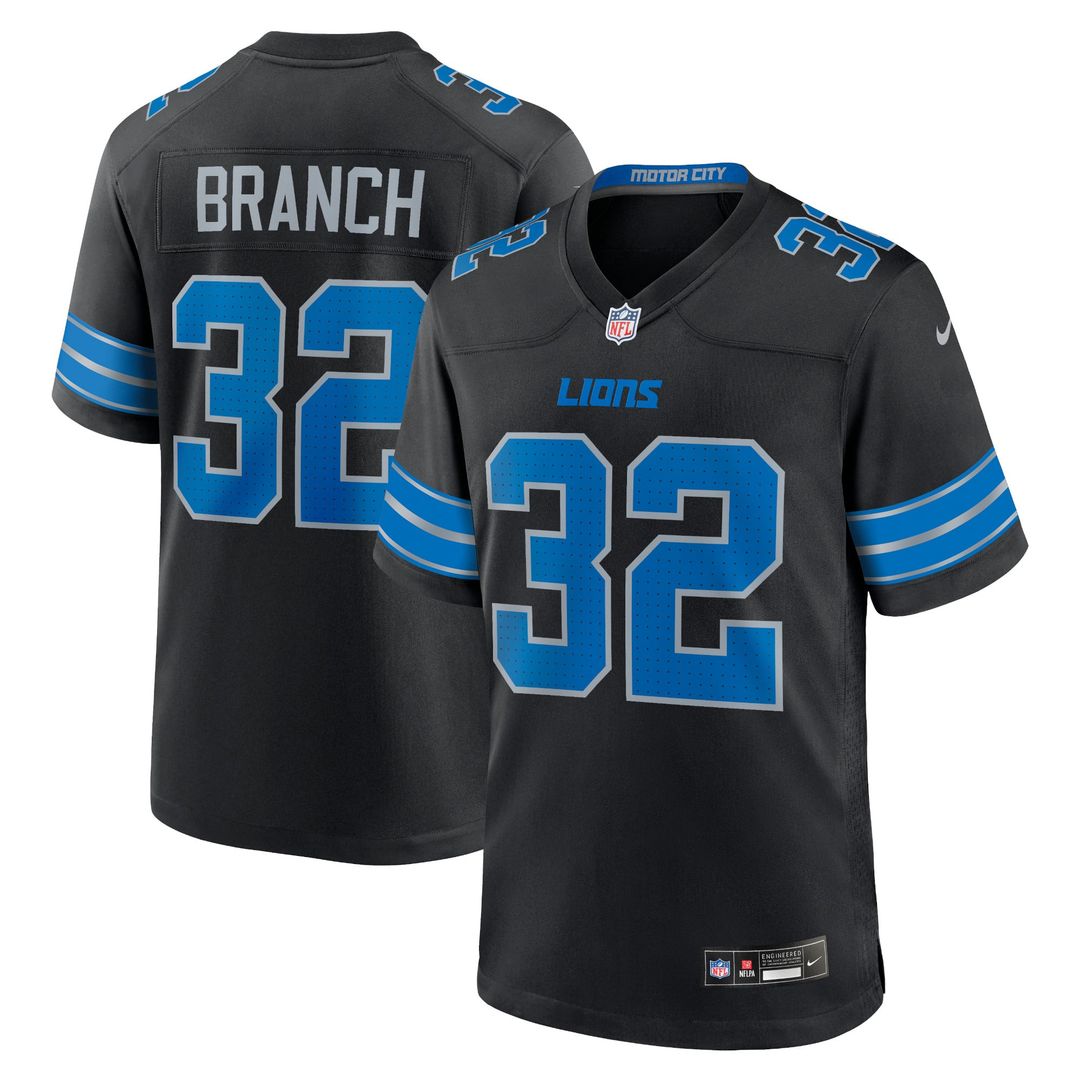 Detroit Lions Brian Branch Nike White White Game Jersey