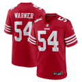San Francisco 49ers Fred Warner Nike Scarlet Team Game Player Jersey