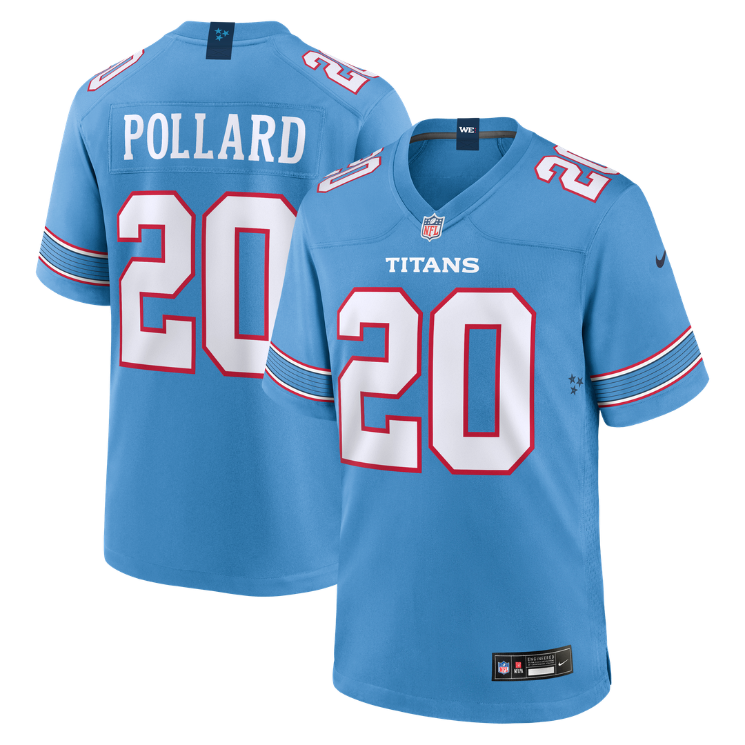 Tennessee Titans Tony Pollard Nike Light Blue Game Jersey