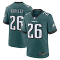 Philadelphia Eagles Saquon Barkley Nike Midnight Green Game Player Jersey