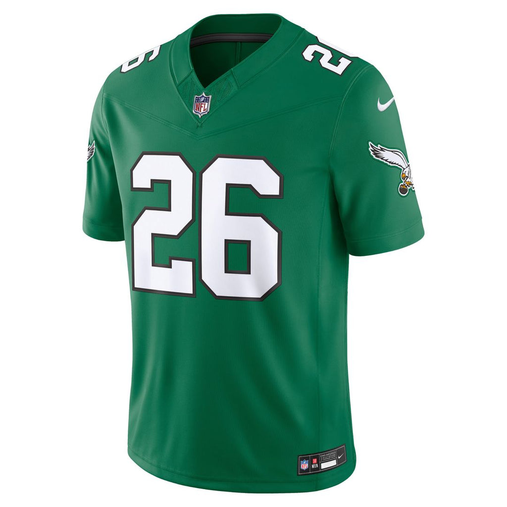 Philadelphia Eagles Saquon Barkley Nike Black Alternate Vapor F.U.S.E. Stitched Limited Jersey