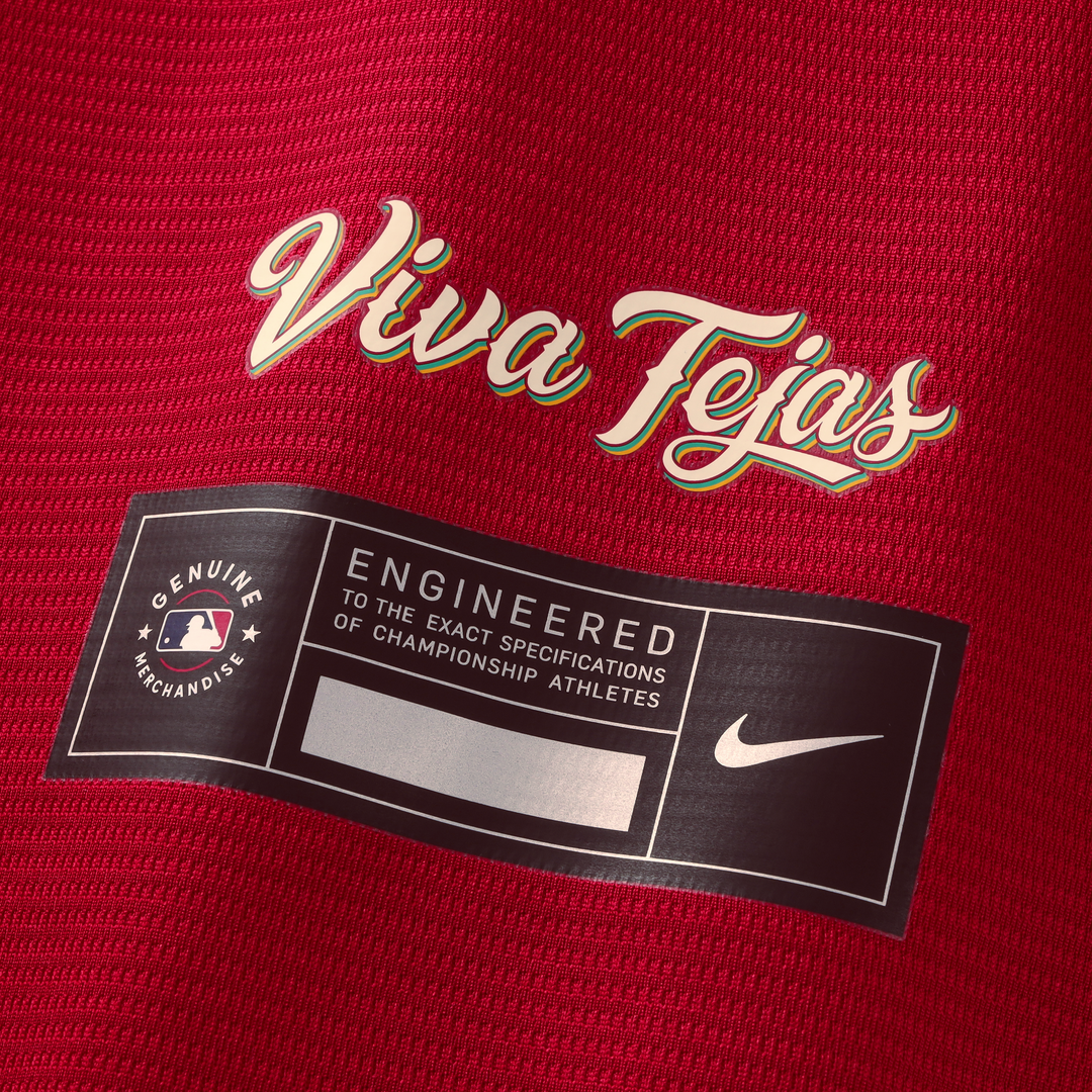 Texas Rangers Joc Pederson Nike Red 2026 City Connect Stadium Jersey