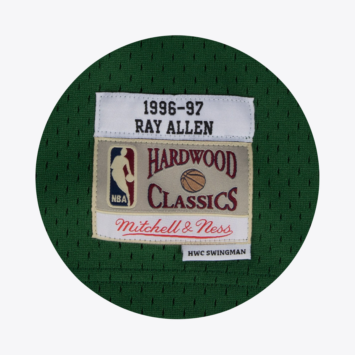 Milwaukee Bucks Ray Allen 1996 Hardwood Classics Alternate Swingman Jersey By Mitchell & Ness - Dark Green