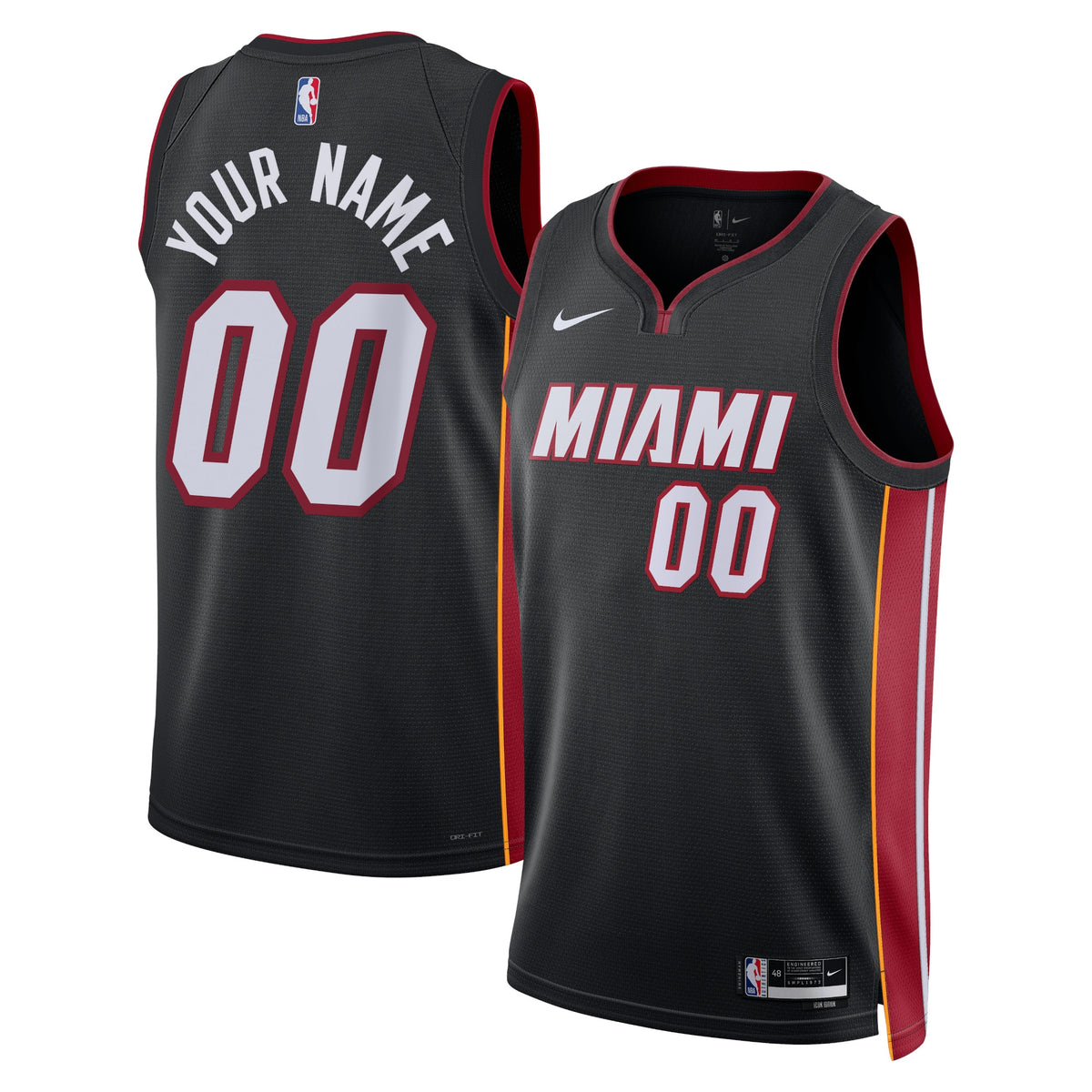 Miami Heat Nike Icon Swingman Jersey - Custom - Unisex
