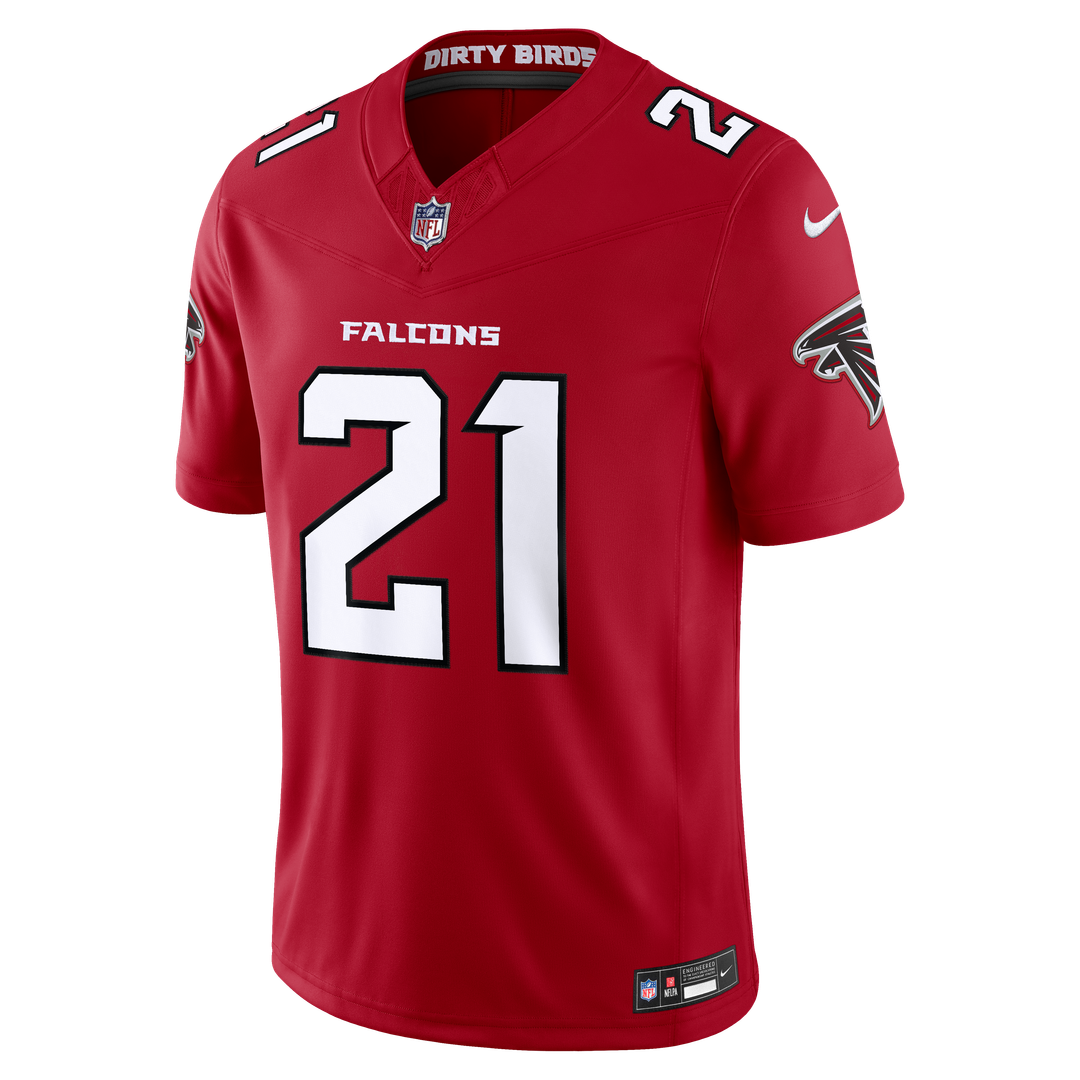 Atlanta Falcons Deion Sanders Nike Red Team Vapor F.U.S.E. Stitched Retired Limited Jersey