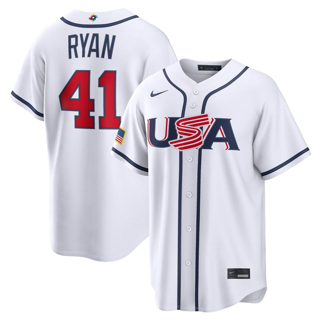 USA Baseball Joe Ryan Nike White 2026 World Baseball Classic Home Stadium Jersey