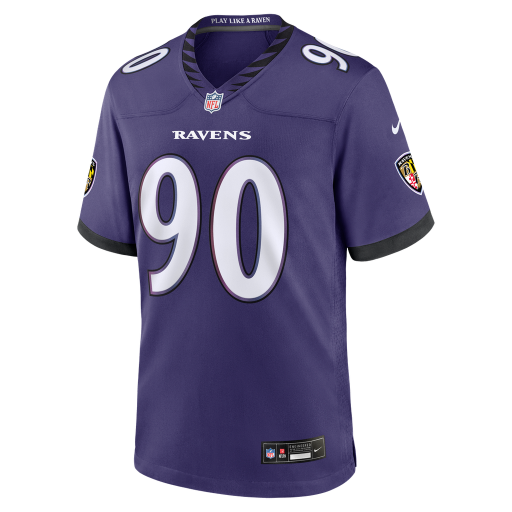 Baltimore Ravens Aeneas Peebles Nike Purple Team Game Jersey