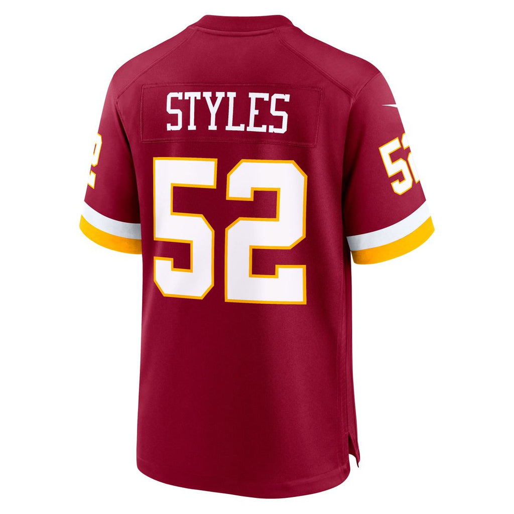 Washington Commanders Sonny Styles Nike Burgundy Team Game Jersey