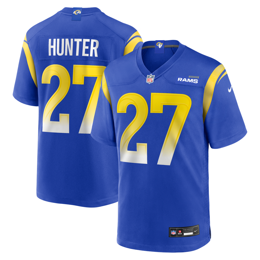 Los Angeles Rams Jarquez Hunter Nike Royal Team Game Jersey