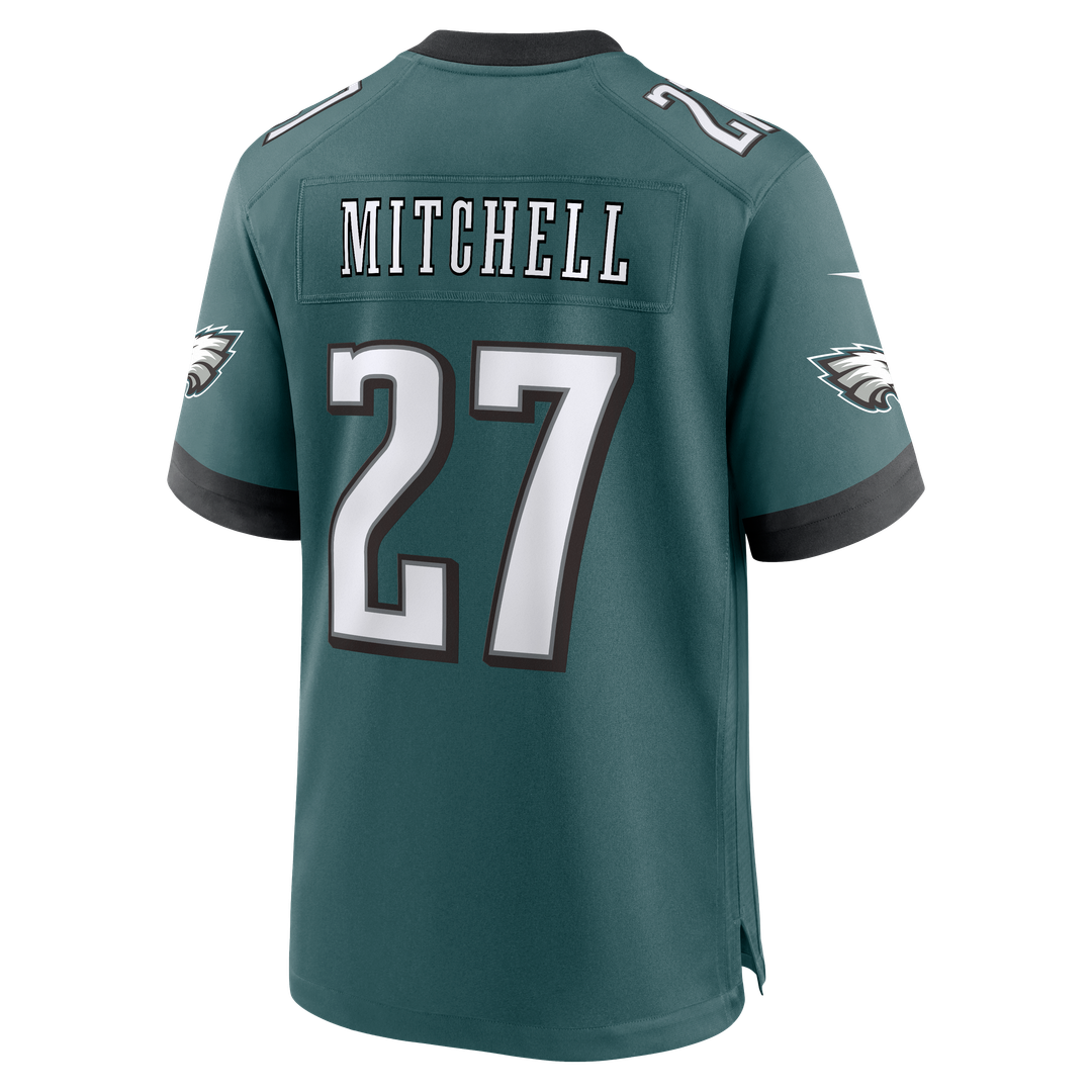 Philadelphia Eagles Quinyon Mitchell Nike Midnight Green Team Game Jersey