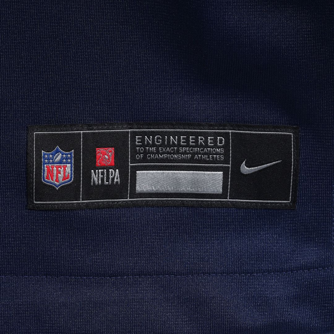 New England Patriots Caleb Lomu Nike Navy Team Game Jersey