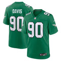 Philadelphia Eagles Jordan Davis Nike Kelly Green Alternate Game Jersey