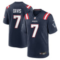 New England Patriots Carlton Davis Nike Navy Team Game Jersey