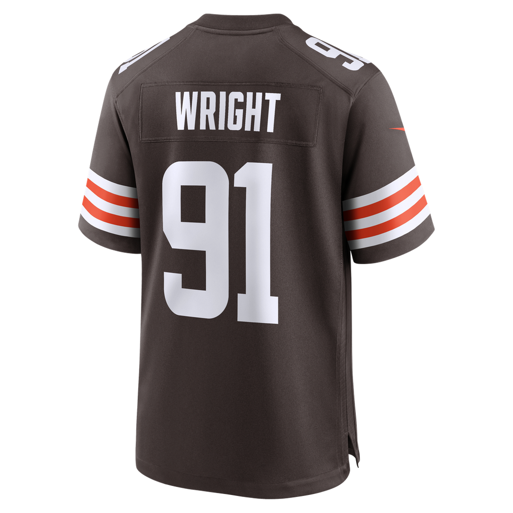 Cleveland Browns Alex Wright Nike Brown Team Game Jersey