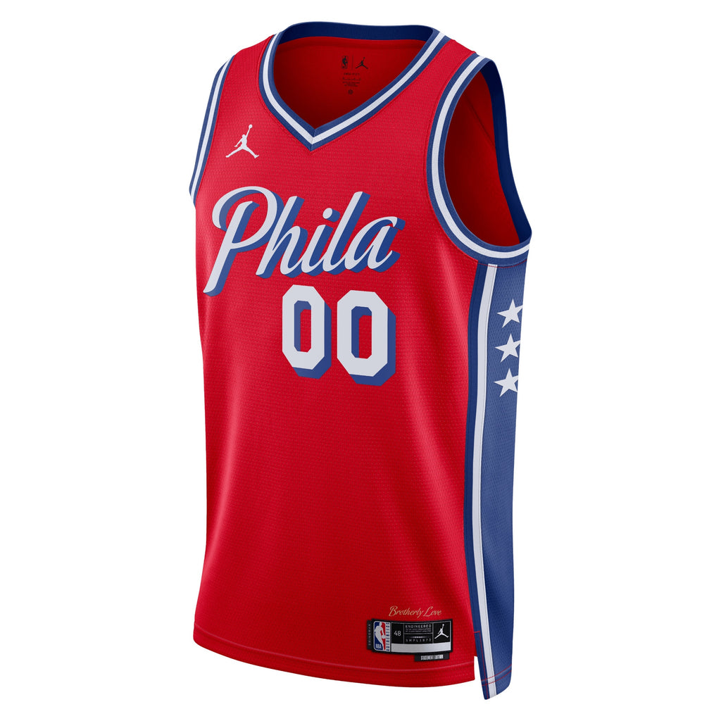 Philadelphia 76ers Jordan Statement Swingman Jersey - Custom - Unisex