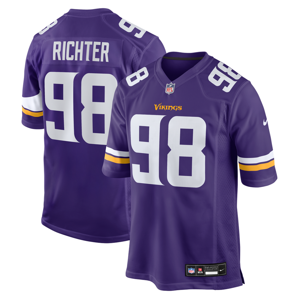 Minnesota Vikings Bo Richter Nike Purple Team Game Jersey