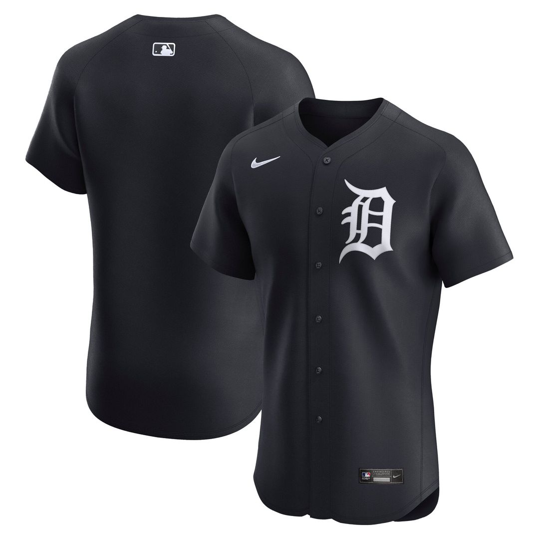 Detroit Tigers Nike White Home Elite Jersey