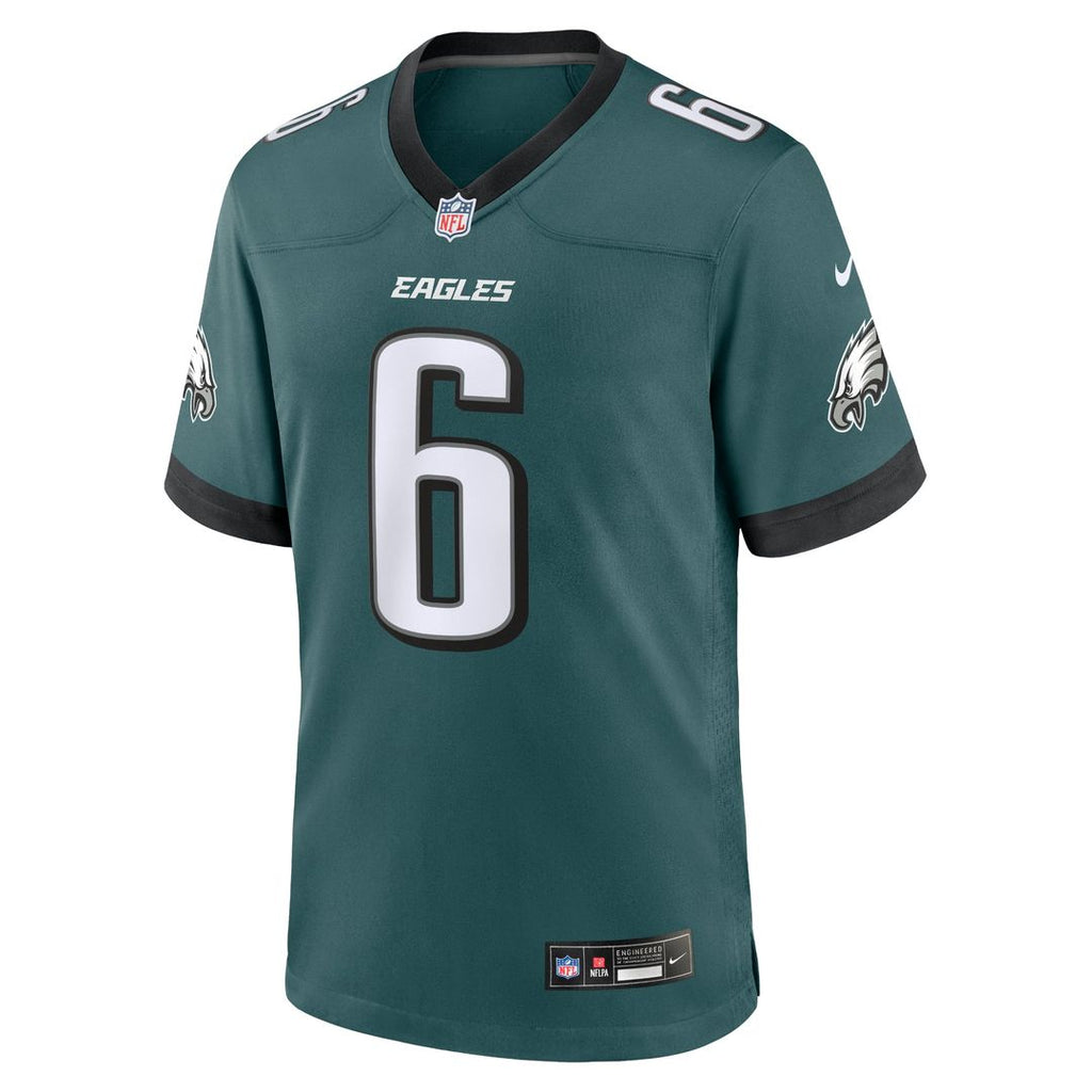 Philadelphia Eagles DeVonta Smith Nike Midnight Green Team Game Jersey