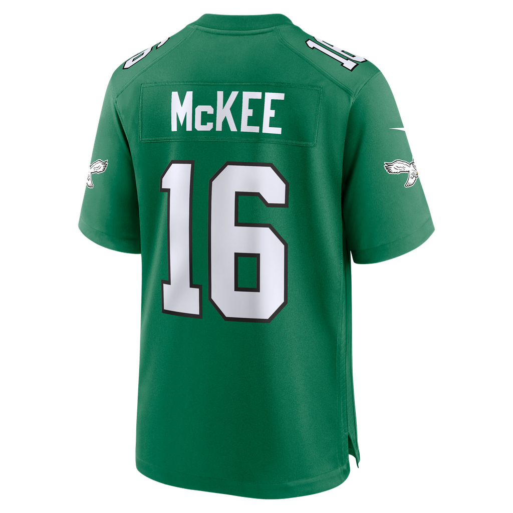 Philadelphia Eagles Tanner McKee Nike Kelly Green Alternate Game Jersey