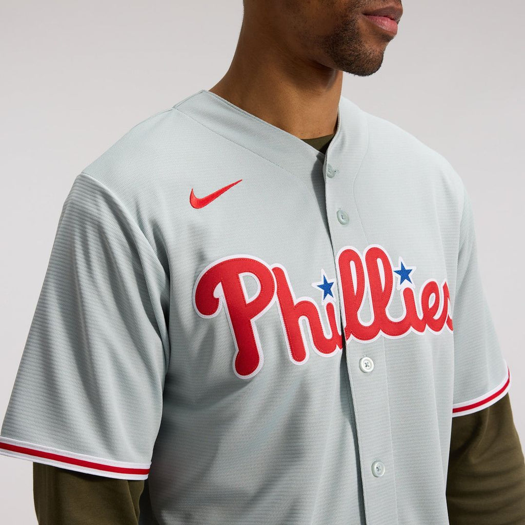 Philadelphia Phillies Bryce Harper Nike Gray Road Replica Jersey