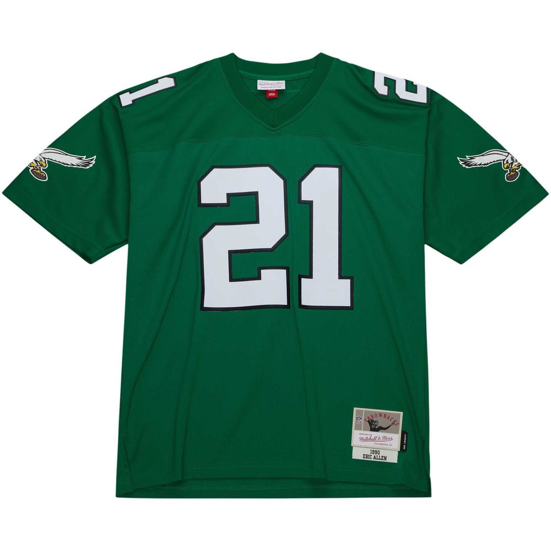 Philadelphia Eagles Eric Allen Mitchell & Ness Kelly Green Legacy Replica Jersey