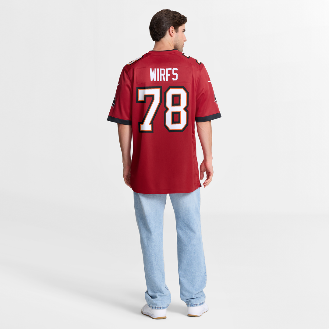 Tampa Bay Buccaneers Tristan Wirfs Nike Red Player Game Jersey